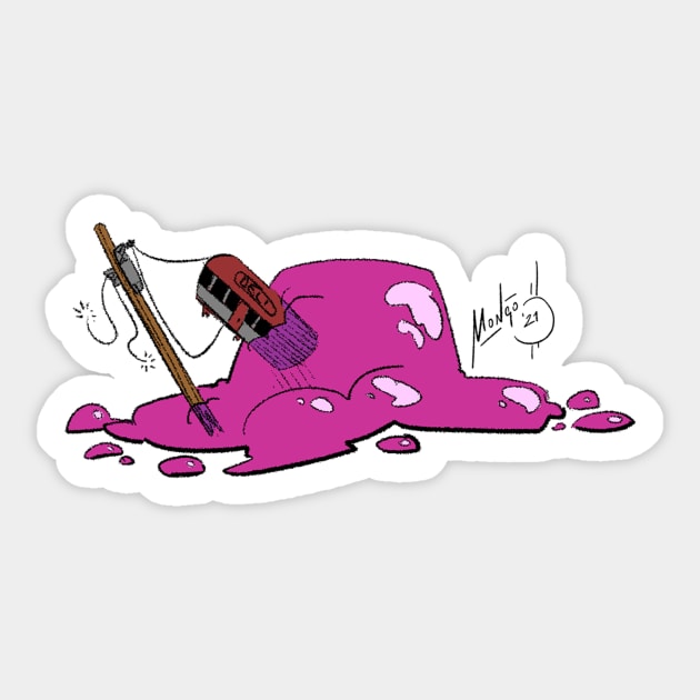 "The Blob" Sticker by MONGO draws